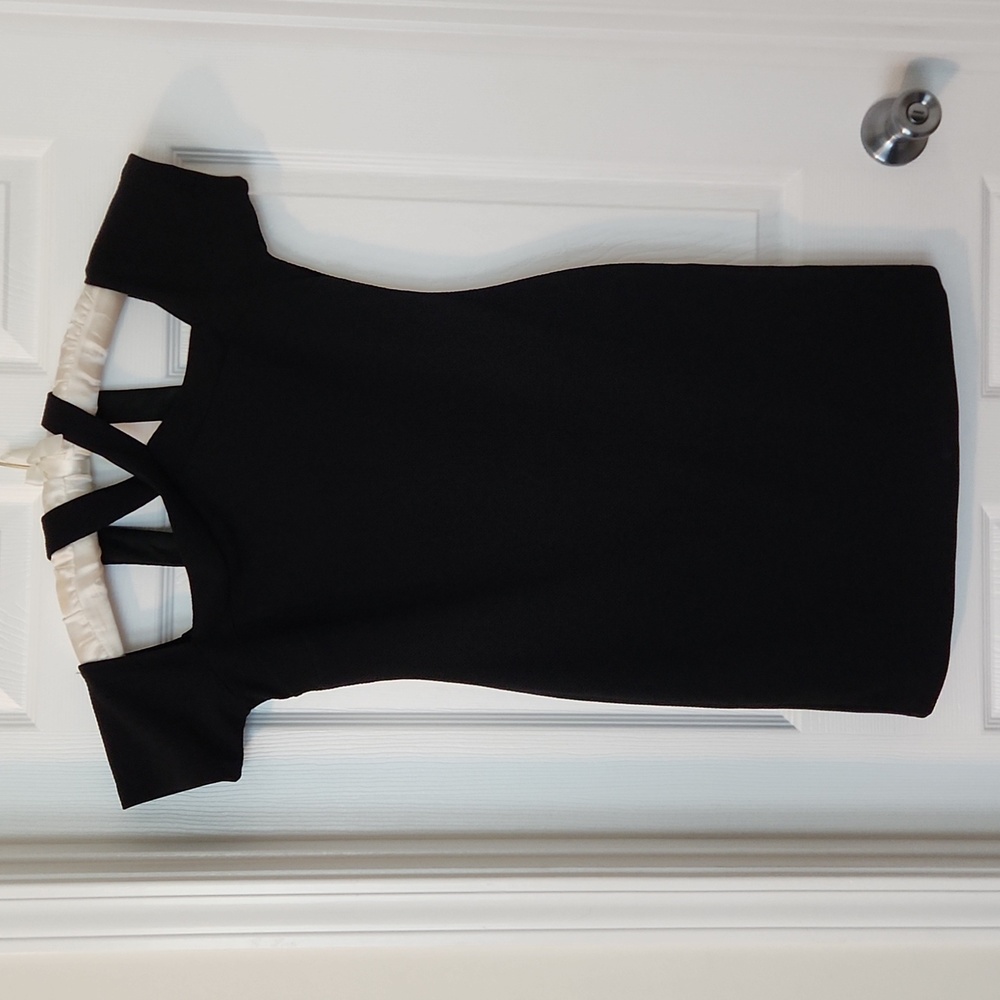 Black mini dress